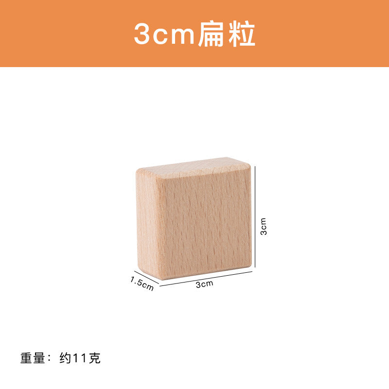 100pcs Natural Wooden Building Blocks Set | Montessori Toy for Toddlers & Kids