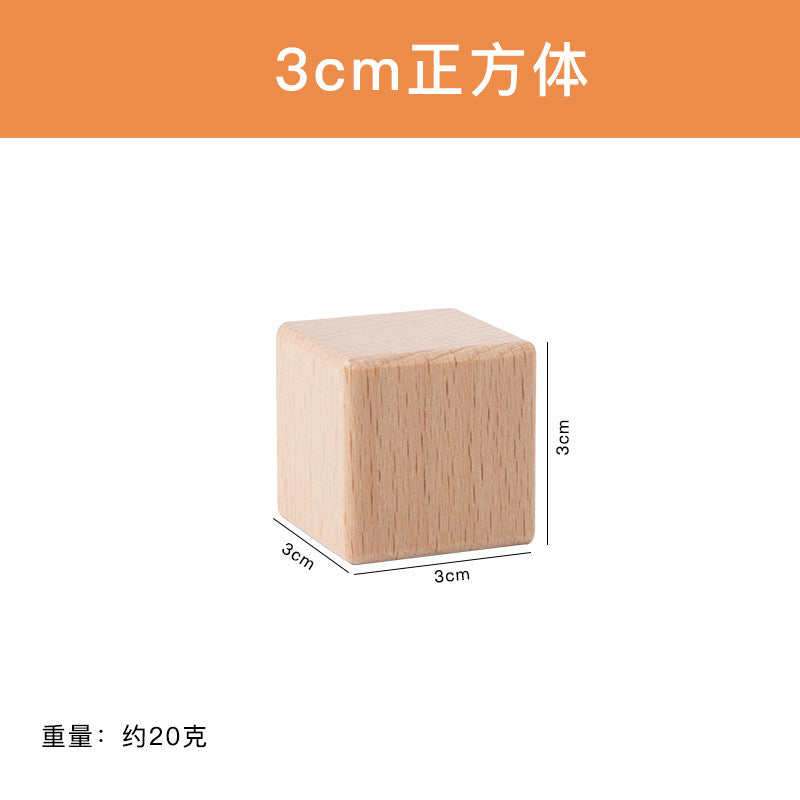 100pcs Natural Wooden Building Blocks Set | Montessori Toy for Toddlers & Kids