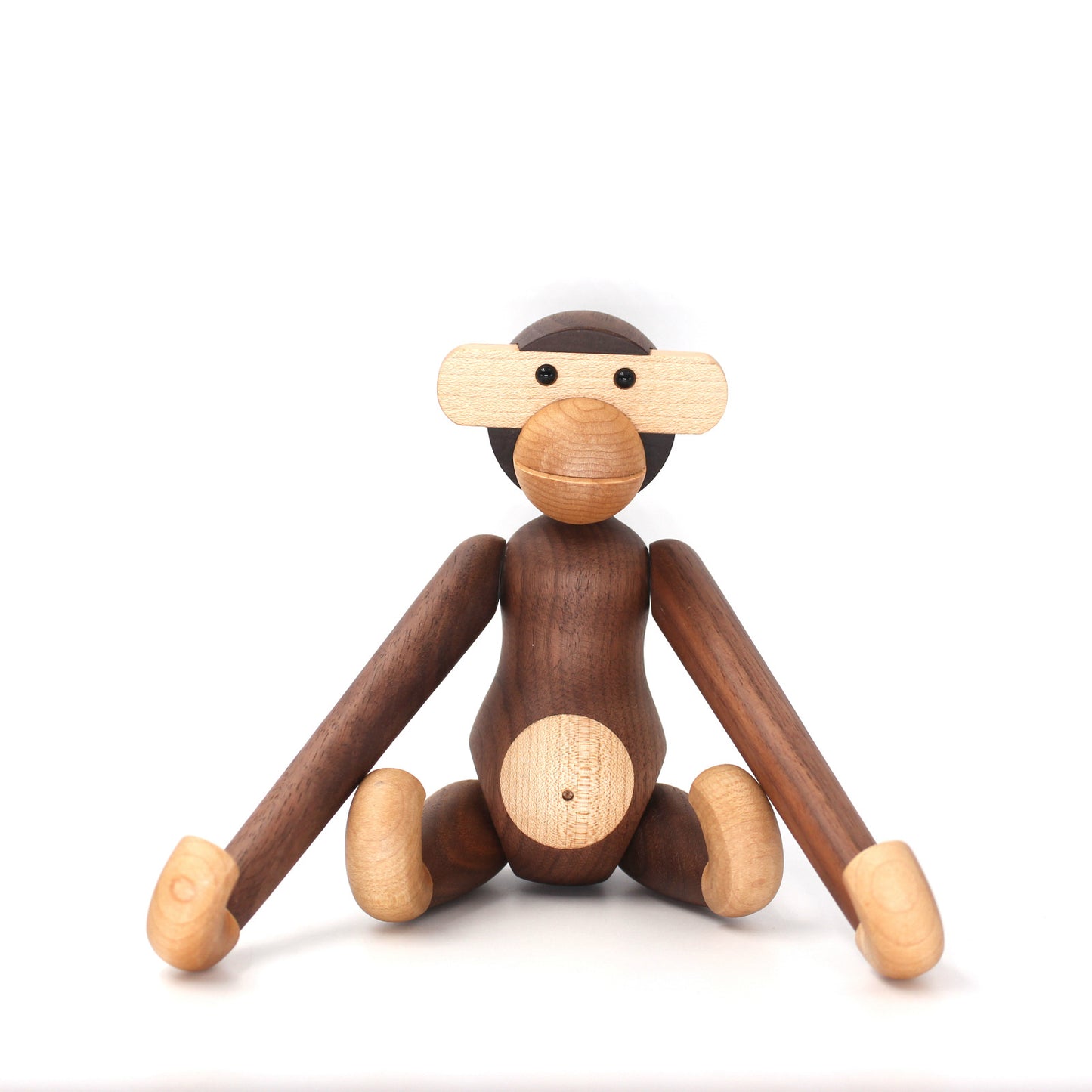 Handcrafted Wooden Monkey Figurine – Scandinavian Style Art Toy